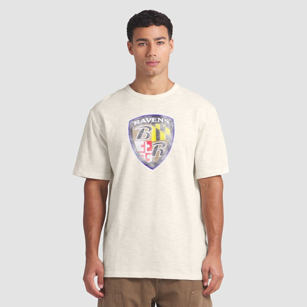 Baltimore Ravens Slub T-Shirt - Cream outlet