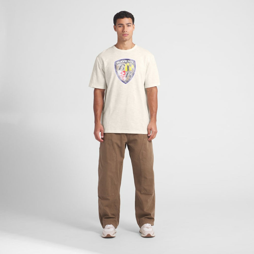 Baltimore Ravens Slub T-Shirt - Cream outlet