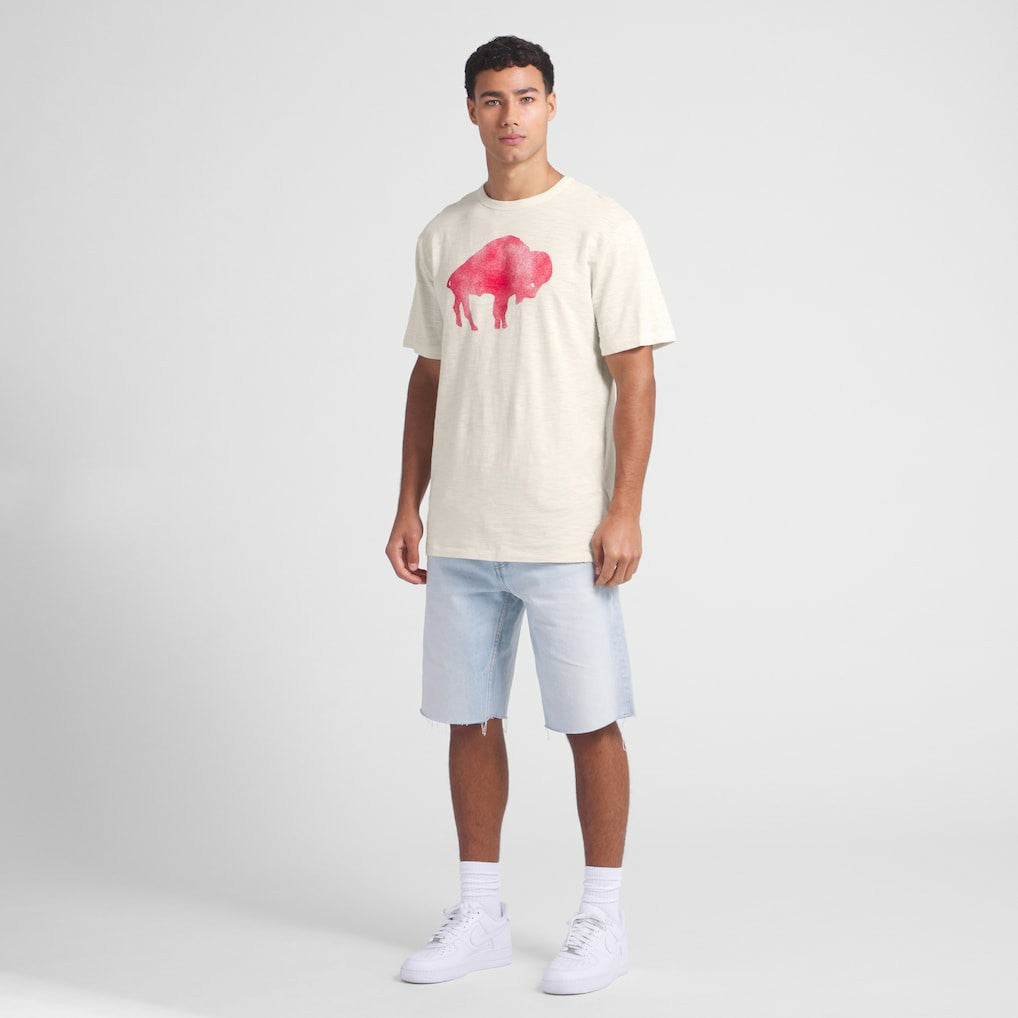 Buffalo Bills Slub T-Shirt - Cream for sale