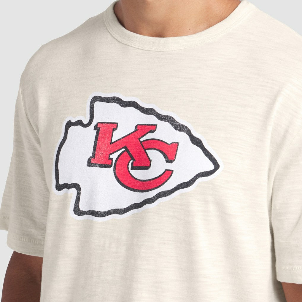 Kansas City Chiefs Slub T-Shirt - Cream discount