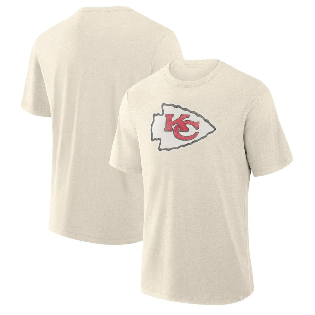 Kansas City Chiefs Slub T-Shirt - Cream discount