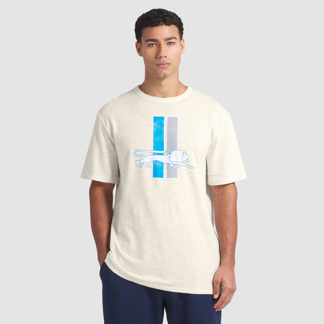 Detroit Lions Slub T-Shirt - Cream cheap