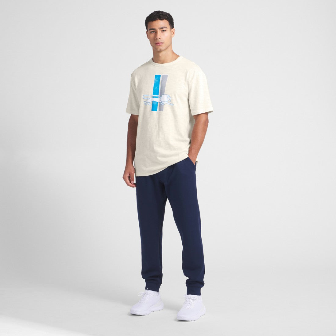 Detroit Lions Slub T-Shirt - Cream cheap