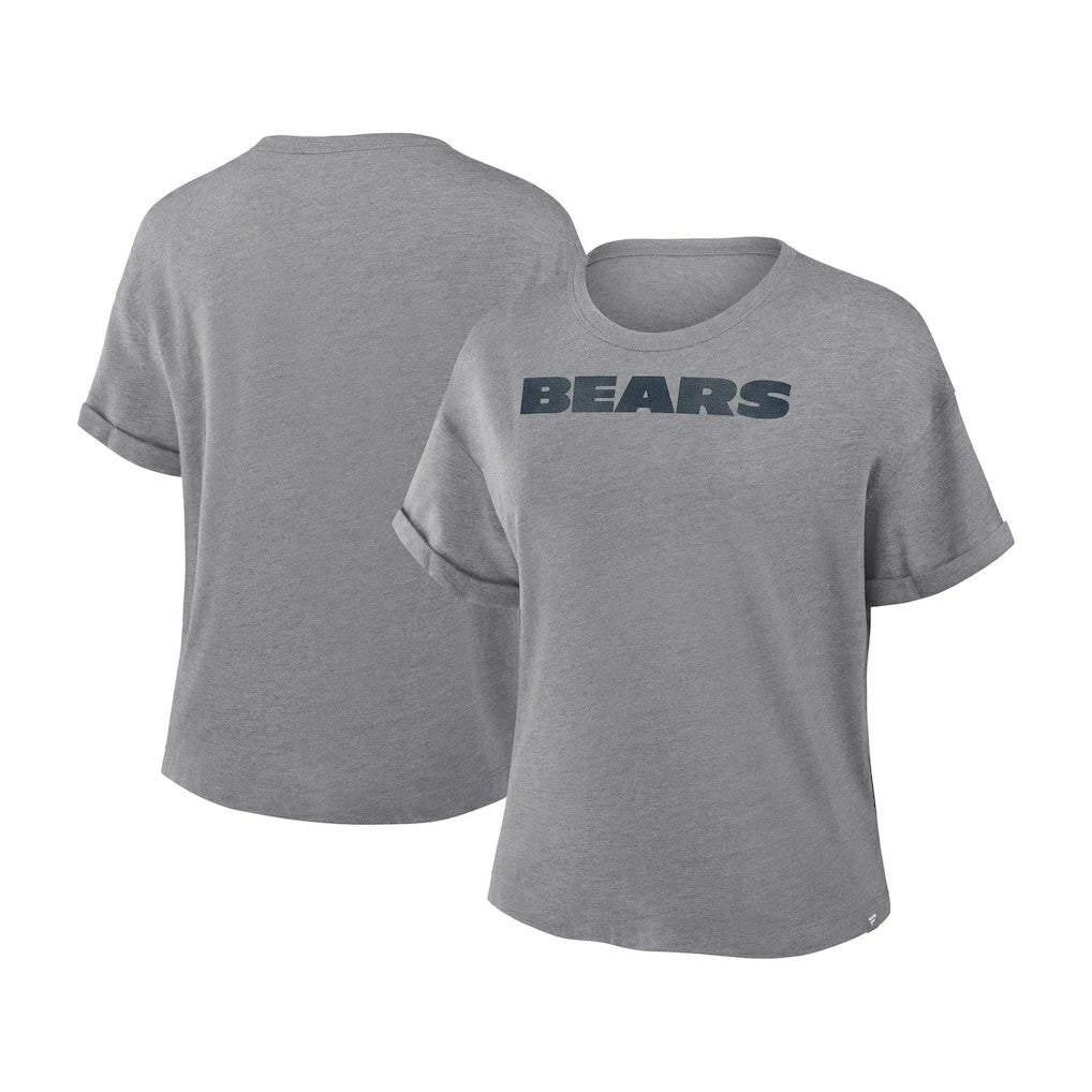 Chicago Bears Women's Swing Pass Tri-Blend Boxy T-Shirt - Heather Gray sale