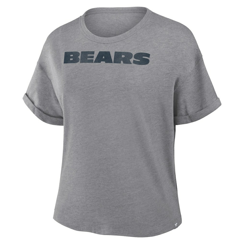 Chicago Bears Women's Swing Pass Tri-Blend Boxy T-Shirt - Heather Gray sale