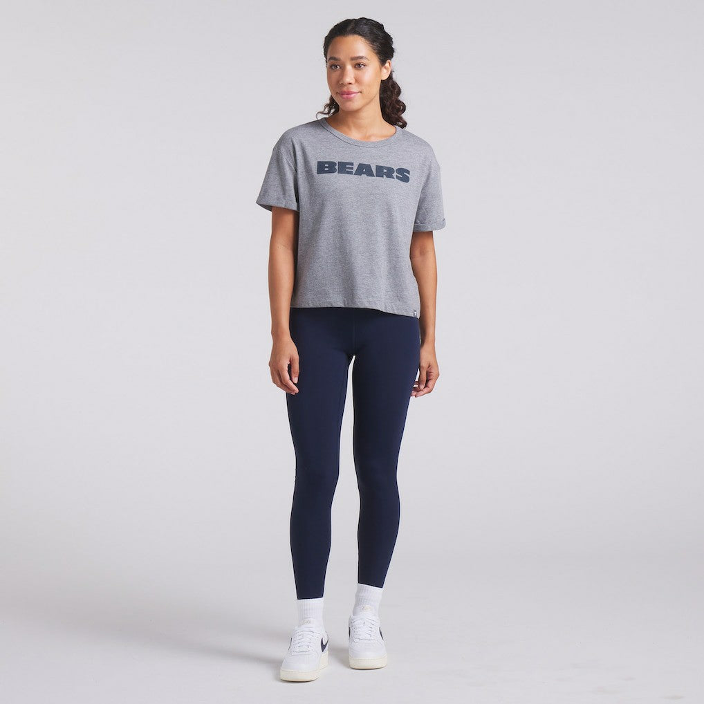 Chicago Bears Women's Swing Pass Tri-Blend Boxy T-Shirt - Heather Gray sale