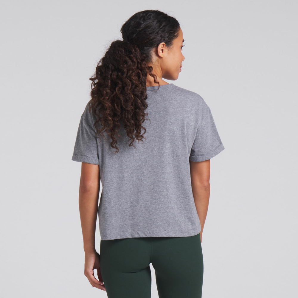 Green Bay Packers Women's Swing Pass Tri-Blend Boxy T-Shirt - Heather Gray on sale