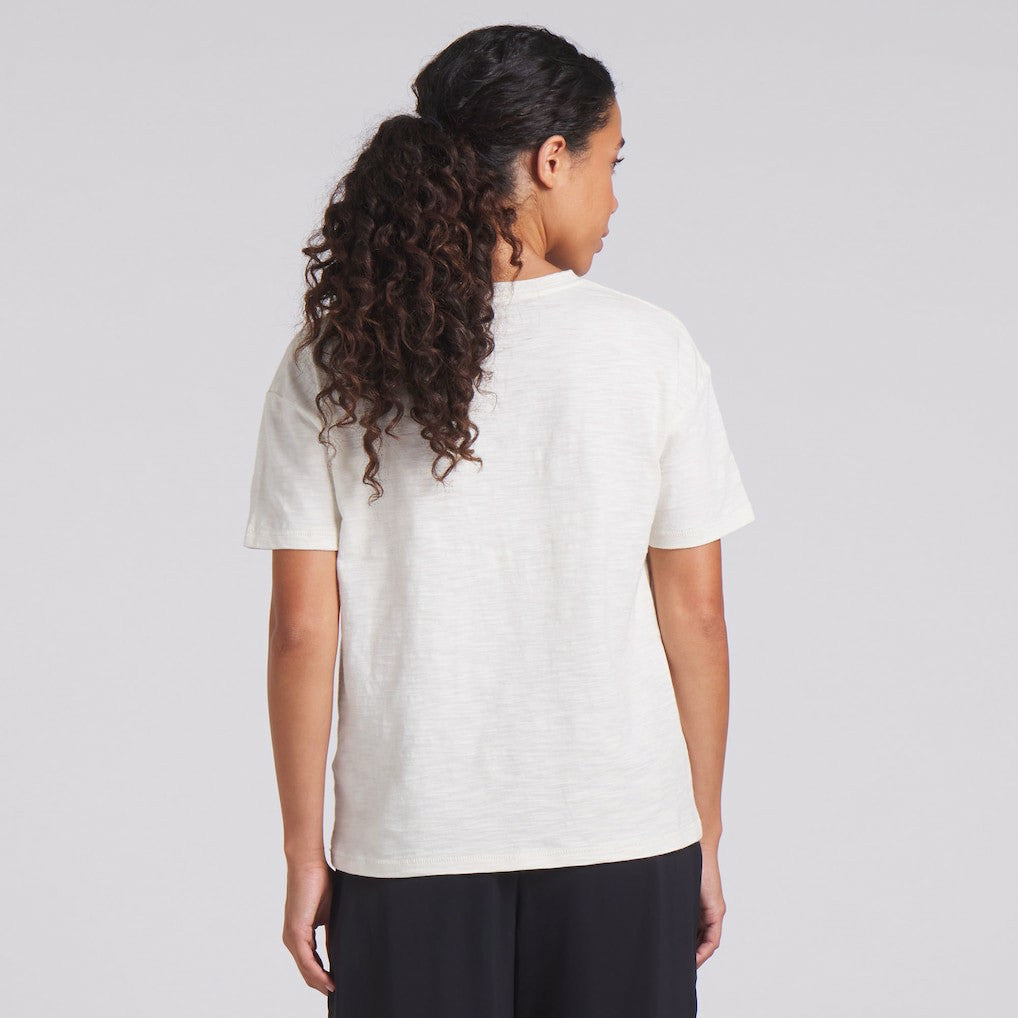 San Francisco 49ers Women's Trick Play Slub Boxy T-Shirt - Cream for sale