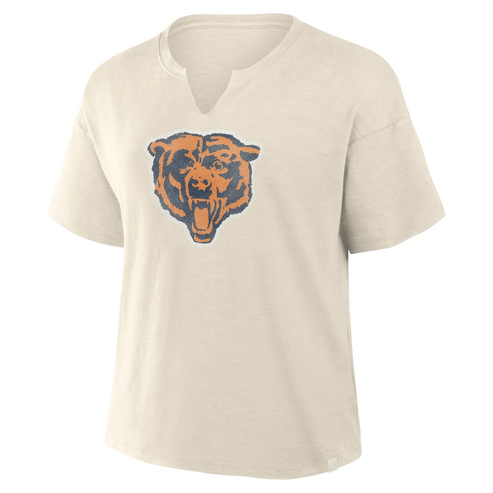 Chicago Bears Women's Trick Play Slub Boxy T-Shirt - Cream discount