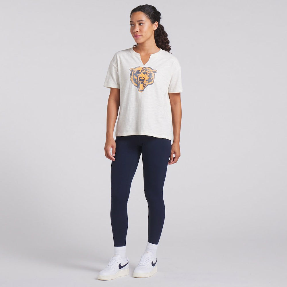 Chicago Bears Women's Trick Play Slub Boxy T-Shirt - Cream discount