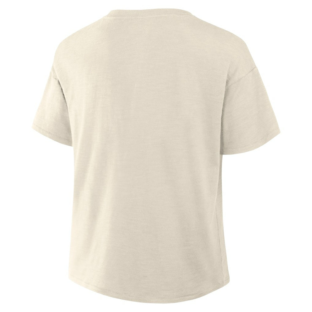 Cleveland Browns Women's Trick Play Slub Boxy T-Shirt - Cream cheap