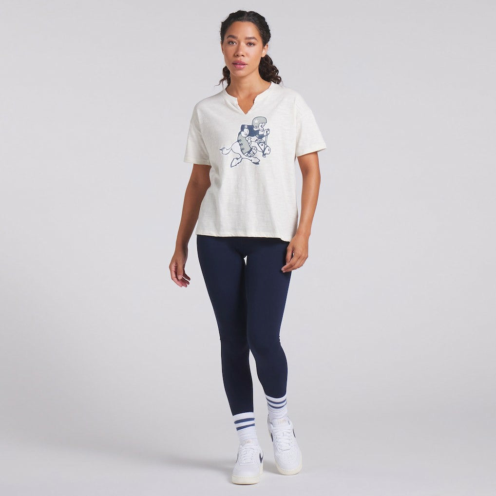 Dallas Cowboys Women's Trick Play Slub Boxy T-Shirt - Cream sale