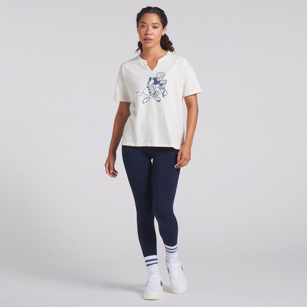 Dallas Cowboys Women's Trick Play Slub Boxy T-Shirt - Cream sale