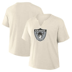 Las Vegas Raiders Women's Trick Play Slub Boxy T-Shirt - Cream online