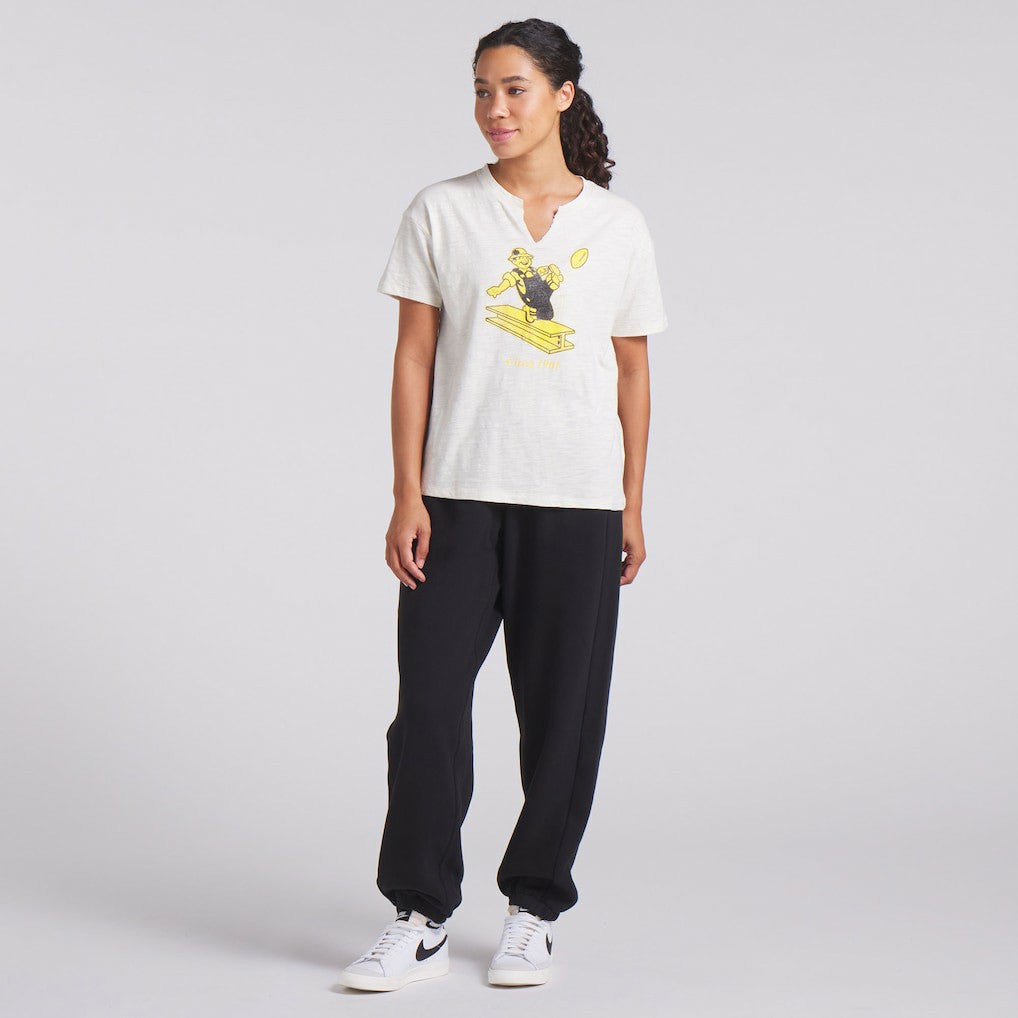 Green Bay Packers Women's Trick Play Slub Boxy T-Shirt - Cream online
