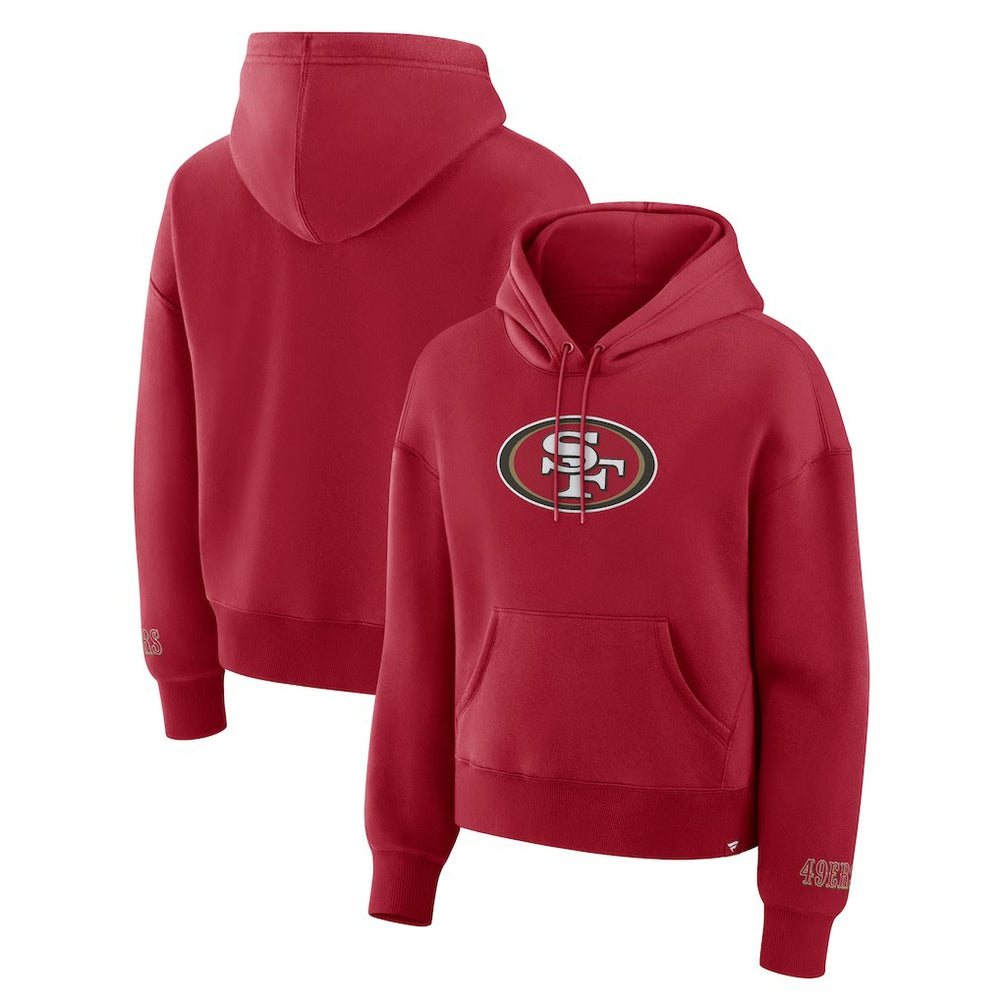 San Francisco 49ers Women's Legacy Fleece Pullover Hoodie - Scarlet sale