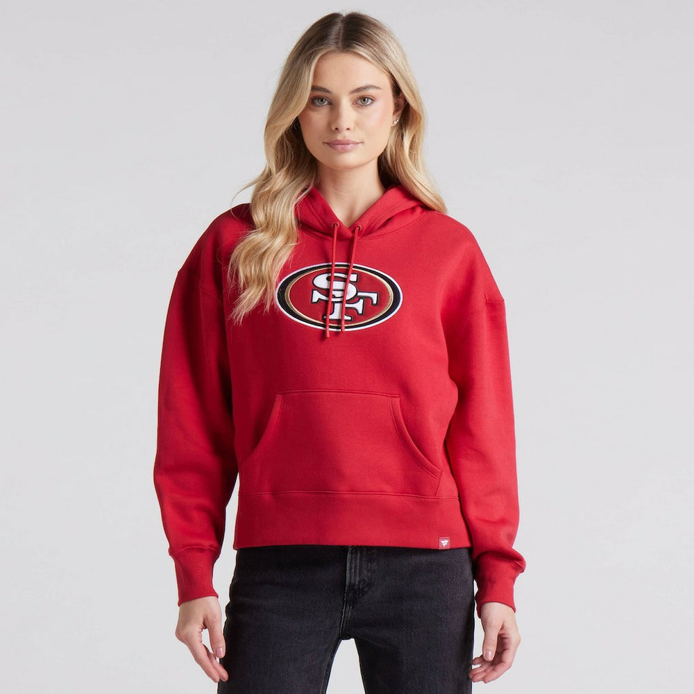 San Francisco 49ers Women's Legacy Fleece Pullover Hoodie - Scarlet sale