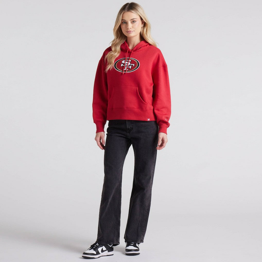 San Francisco 49ers Women's Legacy Fleece Pullover Hoodie - Scarlet sale