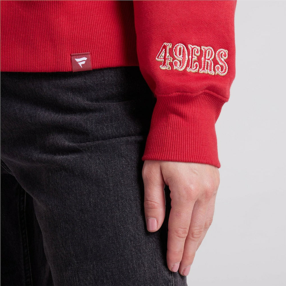 San Francisco 49ers Women's Legacy Fleece Pullover Hoodie - Scarlet sale