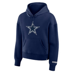 Dallas Cowboys Women's Legacy Fleece Pullover Hoodie - Navy on sale