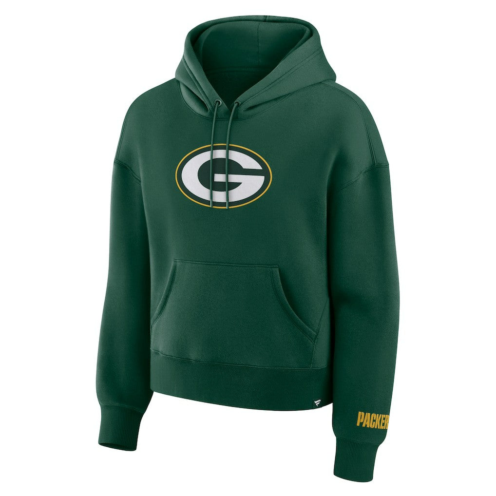 Green Bay Packers Women's Legacy Fleece Pullover Hoodie - Green for sale