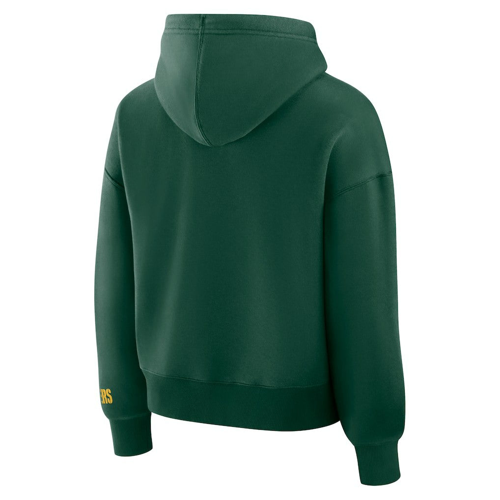 Green Bay Packers Women's Legacy Fleece Pullover Hoodie - Green for sale