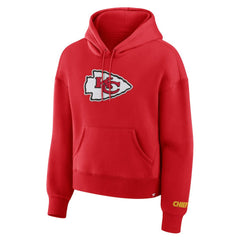 Kansas City Chiefs Women's Legacy Fleece Pullover Hoodie - Red for sale