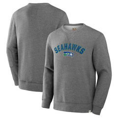 Seattle Seahawks Loop Terry Pullover Sweatshirt - Heather Gray sale