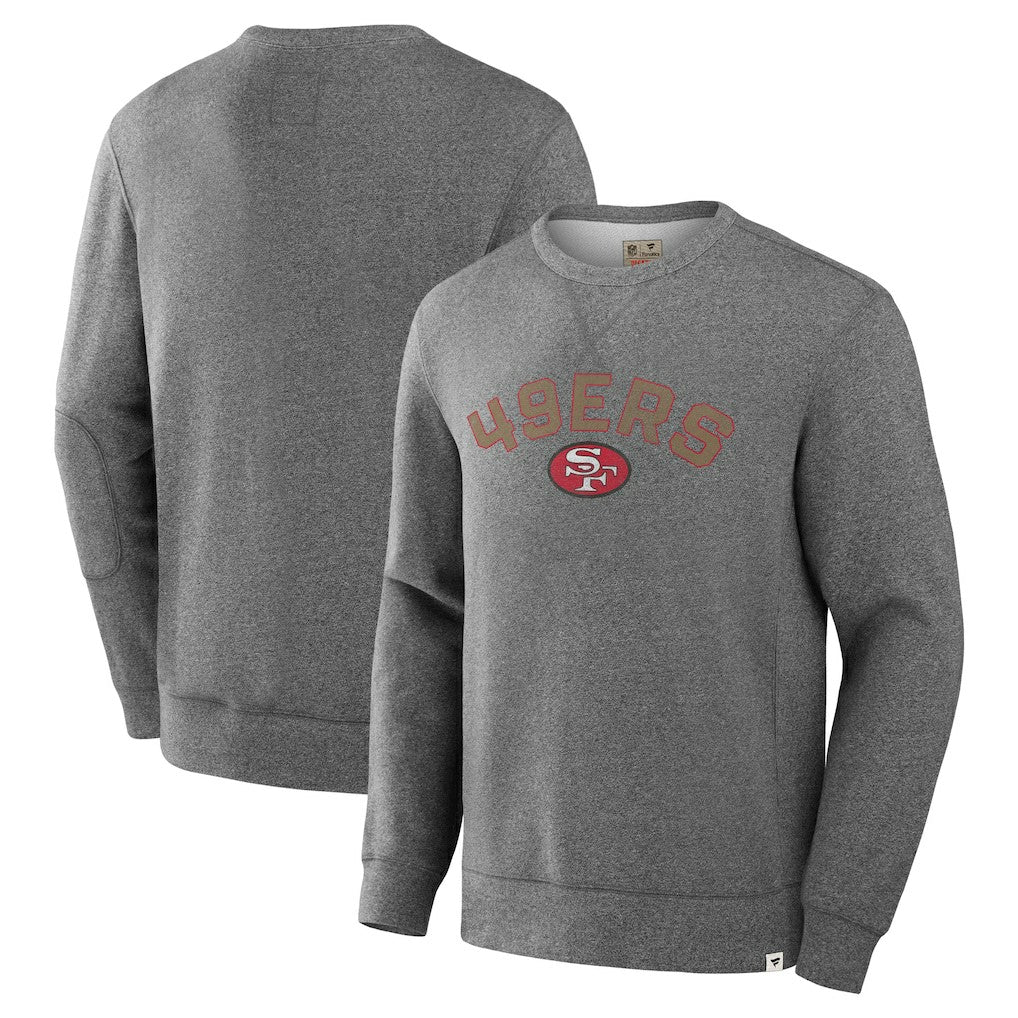 San Francisco 49ers Loop Terry Pullover Sweatshirt - Heather Gray sale