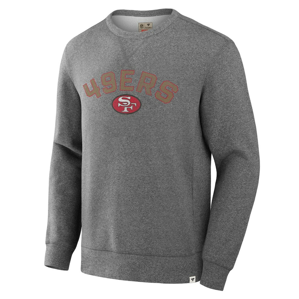 San Francisco 49ers Loop Terry Pullover Sweatshirt - Heather Gray sale