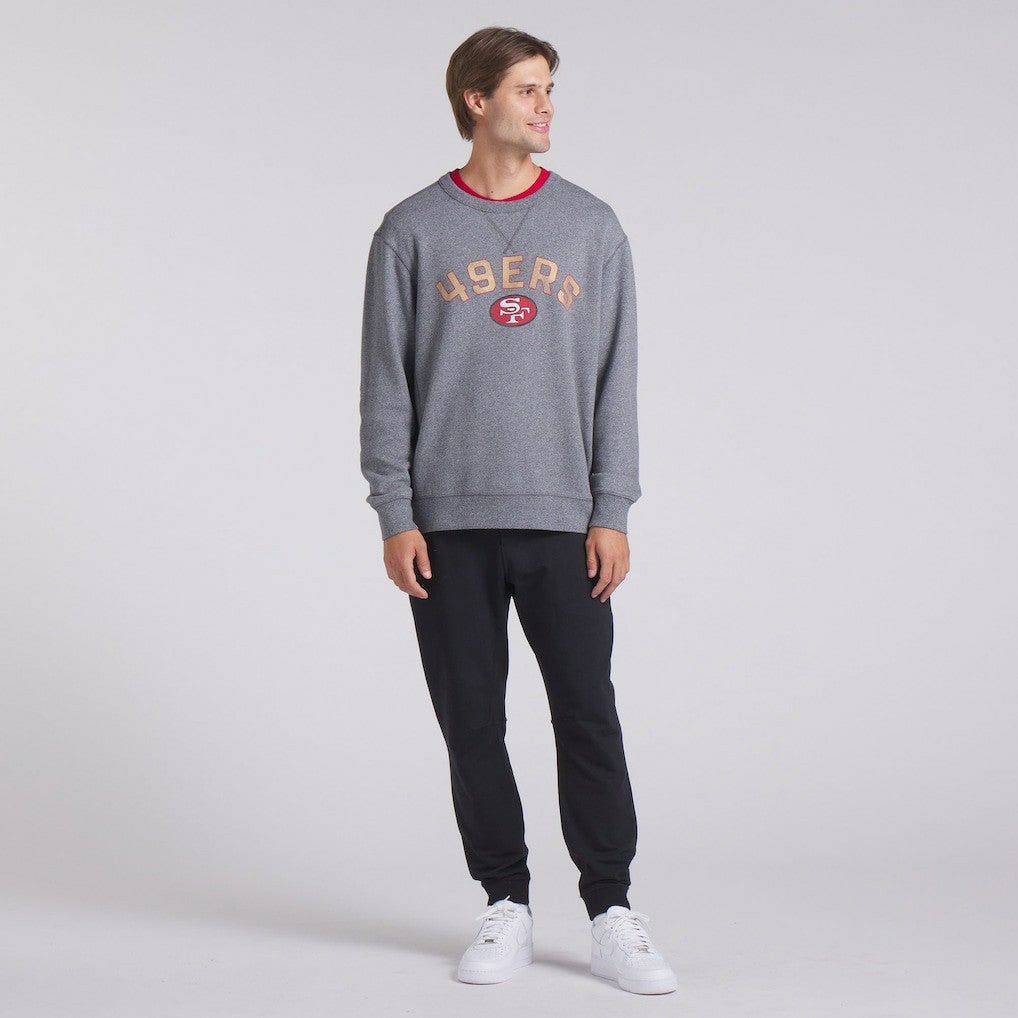 San Francisco 49ers Loop Terry Pullover Sweatshirt - Heather Gray sale