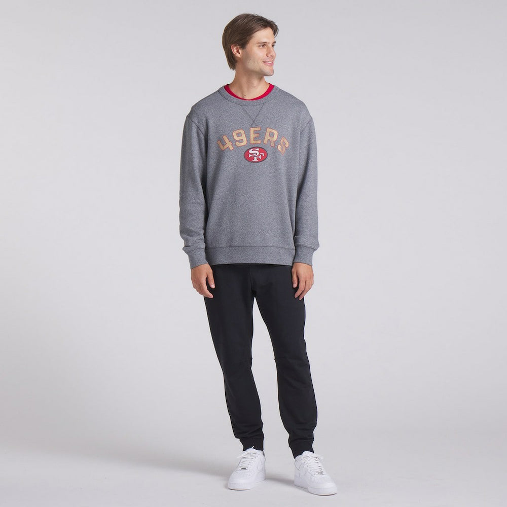 San Francisco 49ers Loop Terry Pullover Sweatshirt - Heather Gray sale