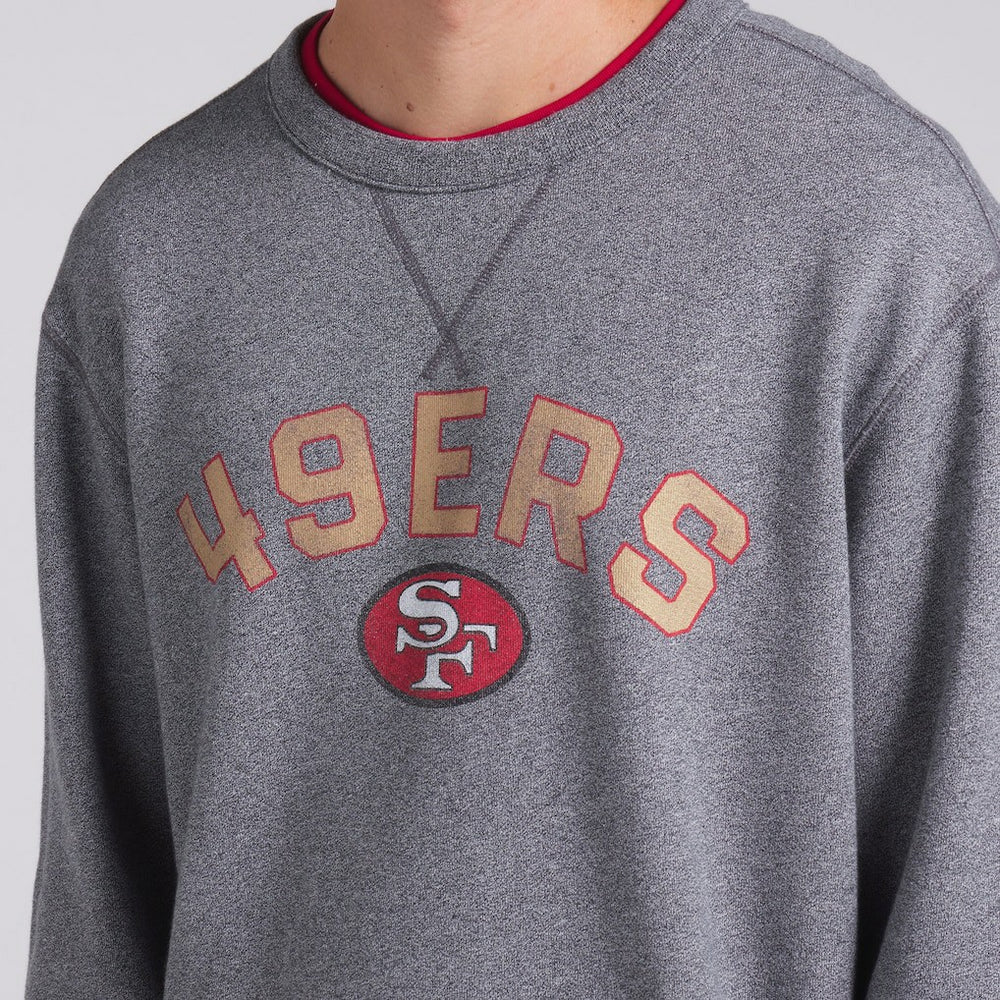 San Francisco 49ers Loop Terry Pullover Sweatshirt - Heather Gray sale