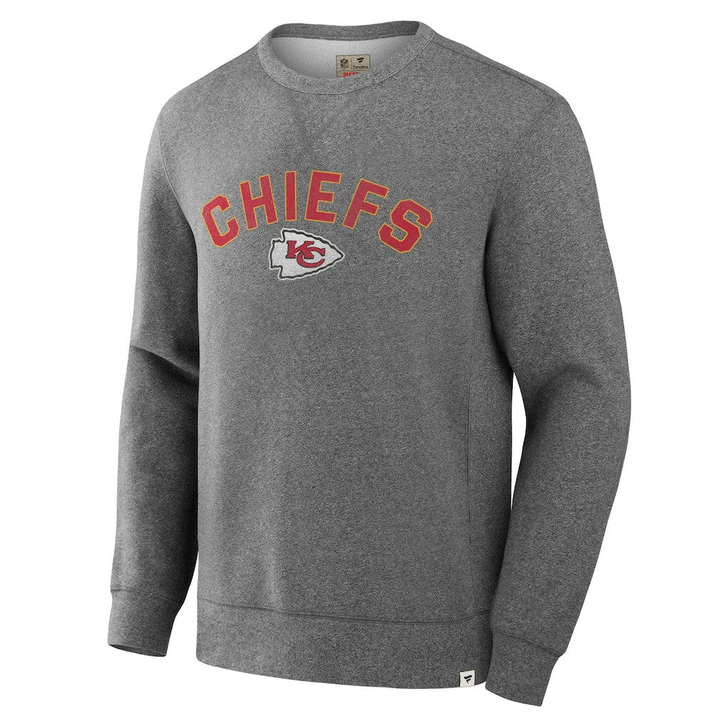 Kansas City Chiefs Loop Terry Pullover Sweatshirt - Heather Gray for sale