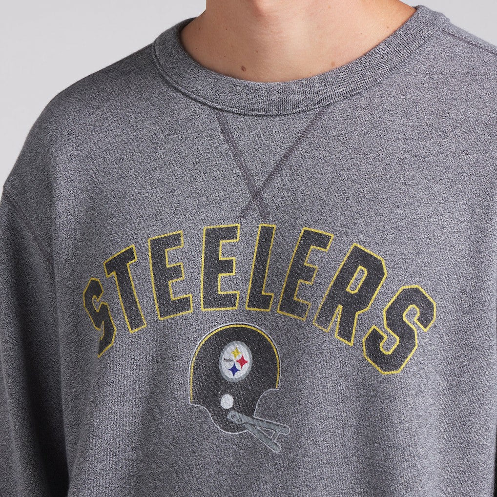 Pittsburgh Steelers Loop Terry Pullover Sweatshirt - Heather Gray on sale