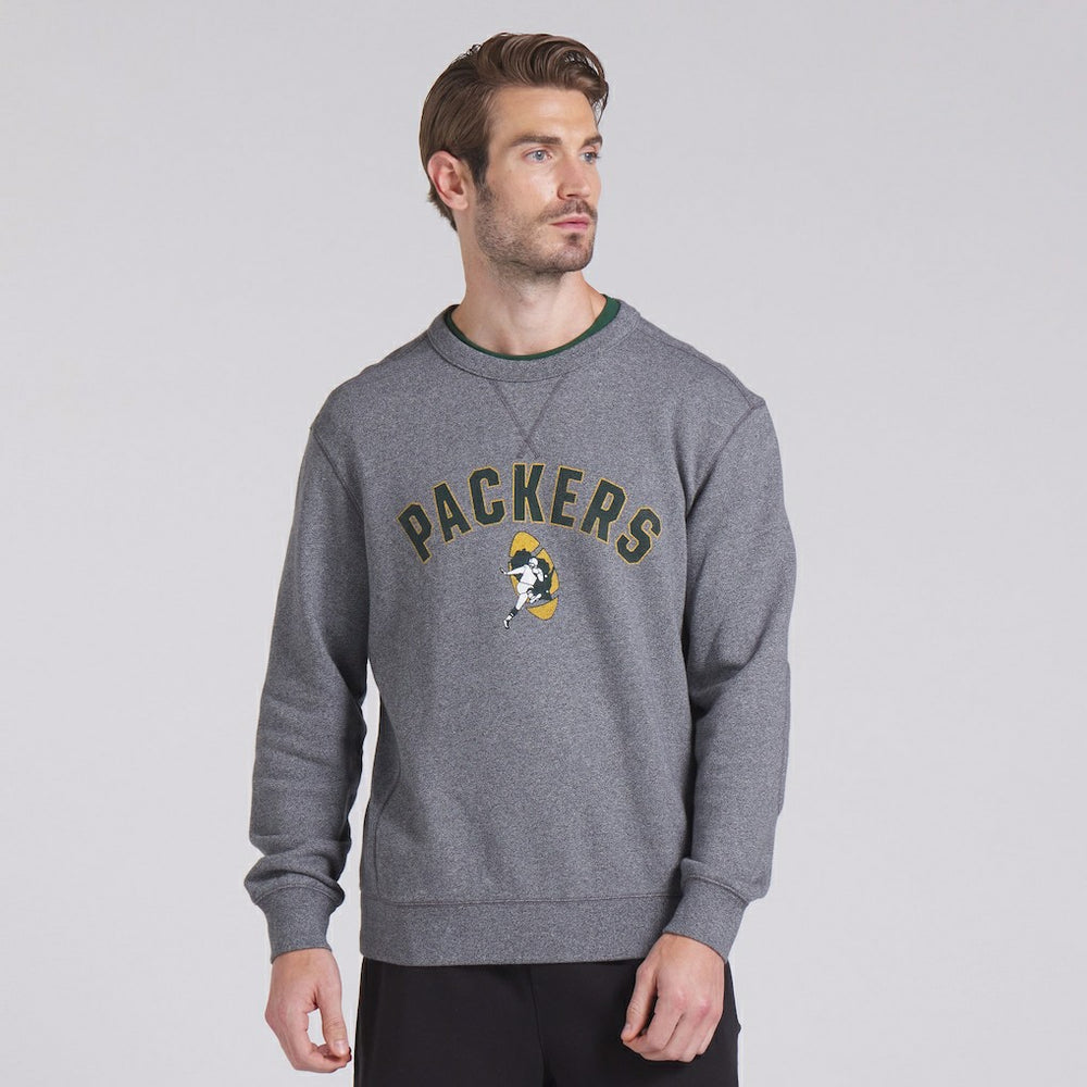 Green Bay Packers Loop Terry Pullover Sweatshirt - Heather Gray sale