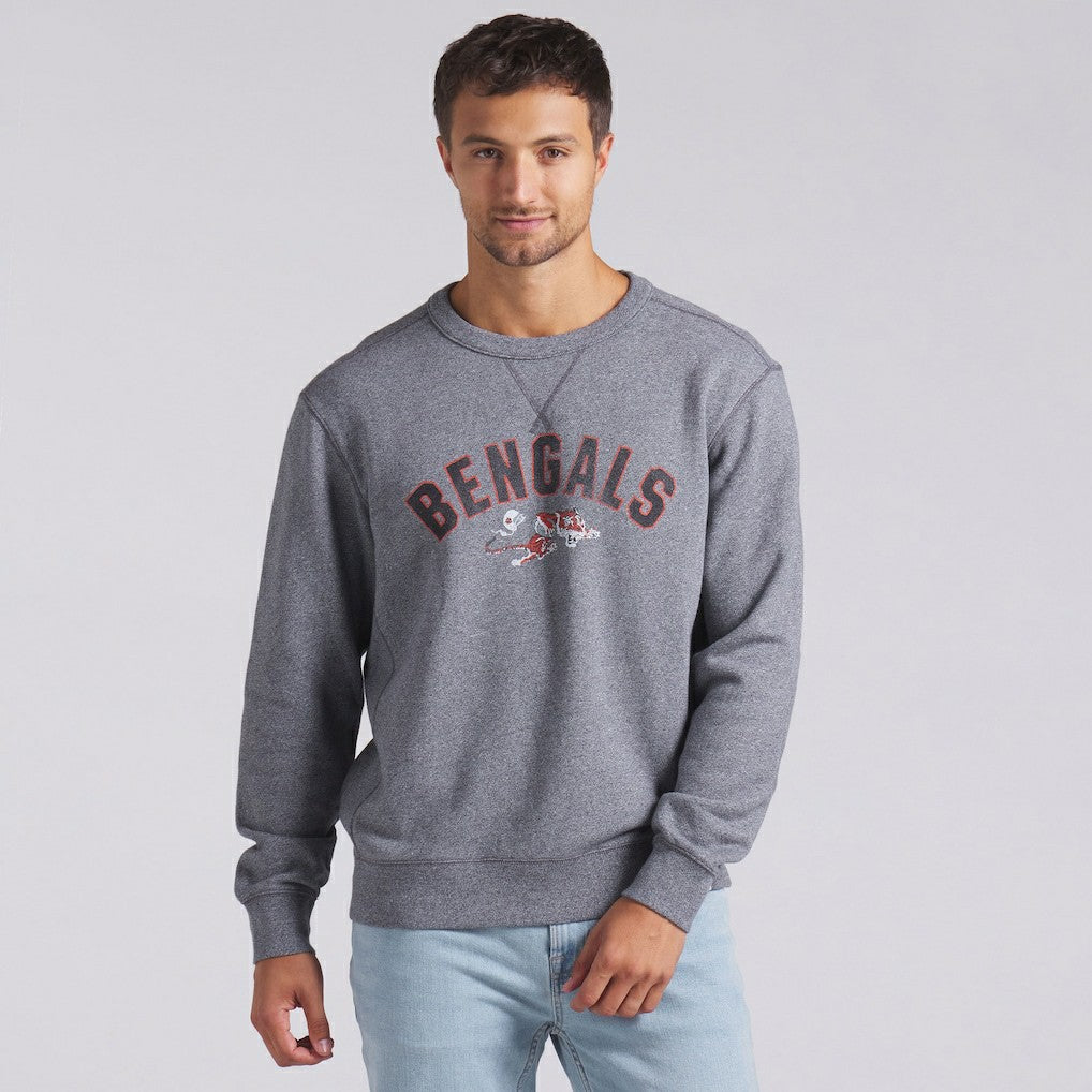 Cincinnati Bengals Loop Terry Pullover Sweatshirt - Heather Gray online