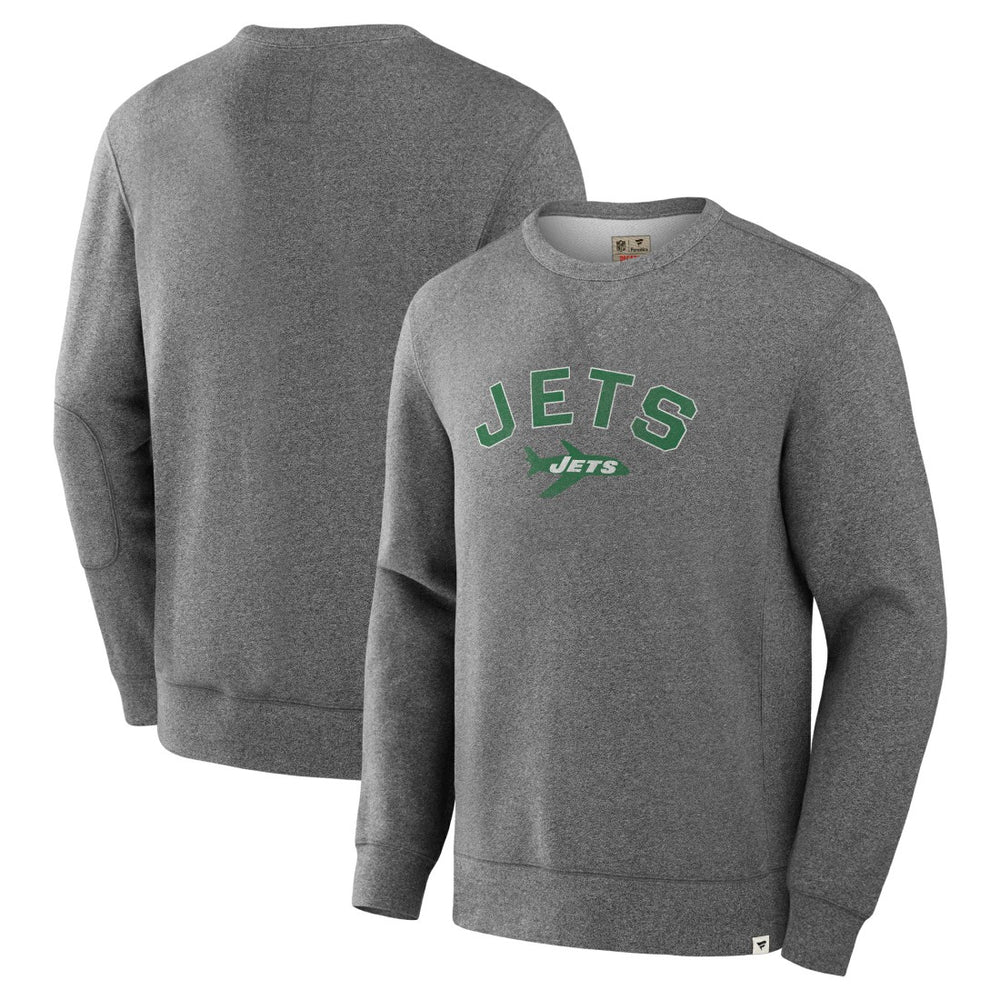 New York Jets Loop Terry Pullover Sweatshirt - Heather Gray cheap