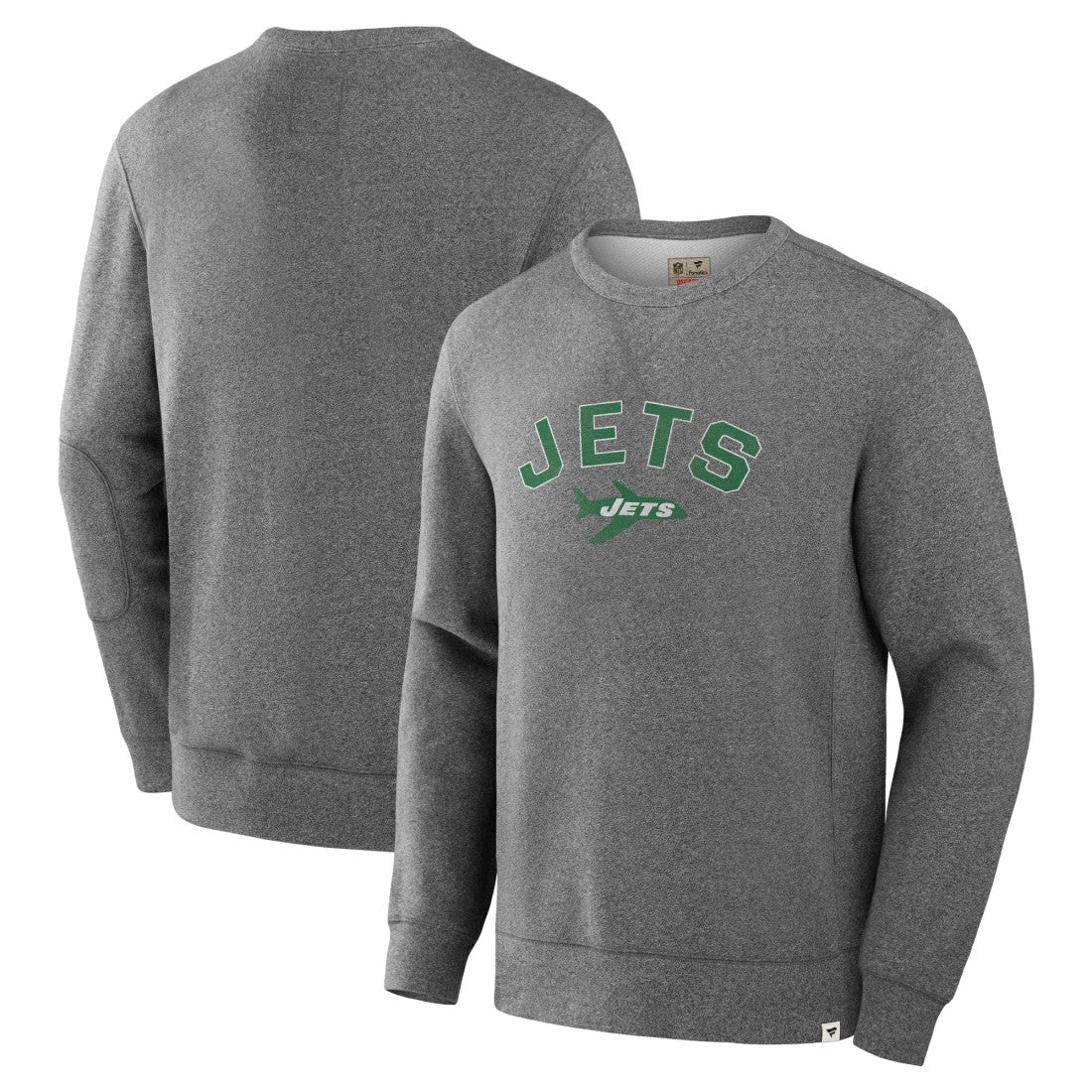 New York Jets Loop Terry Pullover Sweatshirt - Heather Gray cheap