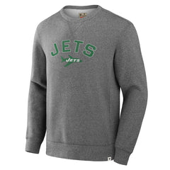 New York Jets Loop Terry Pullover Sweatshirt - Heather Gray cheap