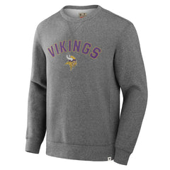 Minnesota Vikings Loop Terry Pullover Sweatshirt - Heather Gray outlet