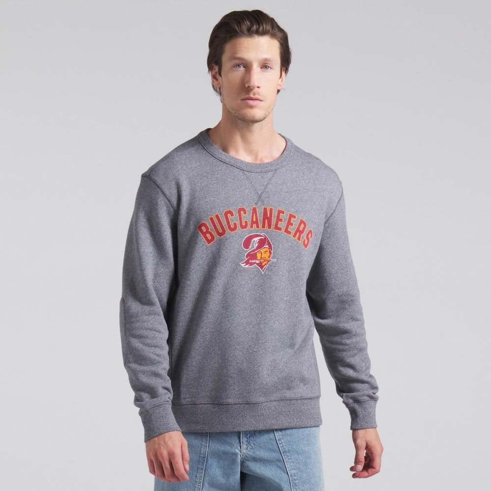 Tampa Bay Buccaneers Loop Terry Pullover Sweatshirt - Heather Gray on sale