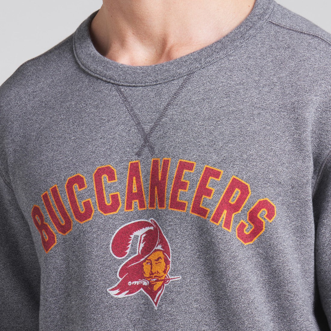 Tampa Bay Buccaneers Loop Terry Pullover Sweatshirt - Heather Gray on sale