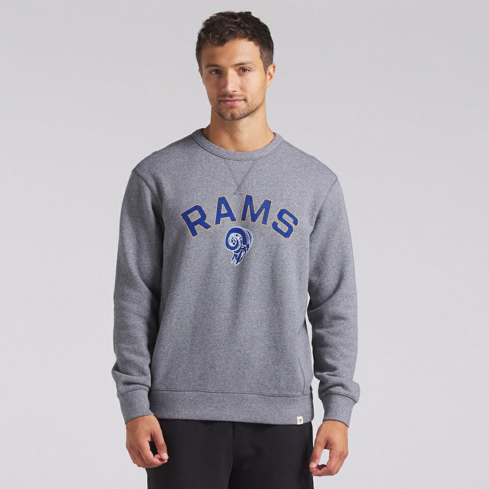 Los Angeles Rams Loop Terry Pullover Sweatshirt - Heather Gray for sale