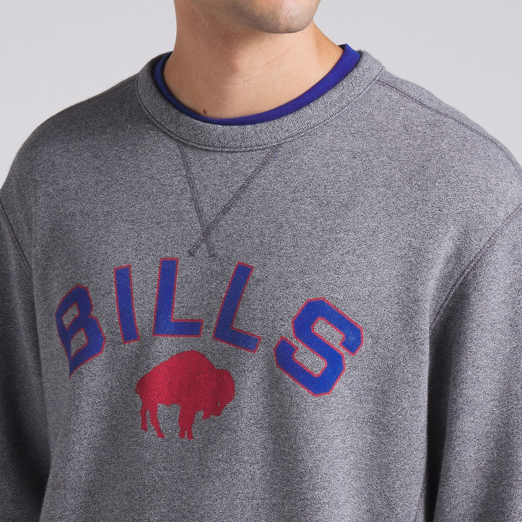 Buffalo Bills Loop Terry Pullover Sweatshirt - Heather Gray sale