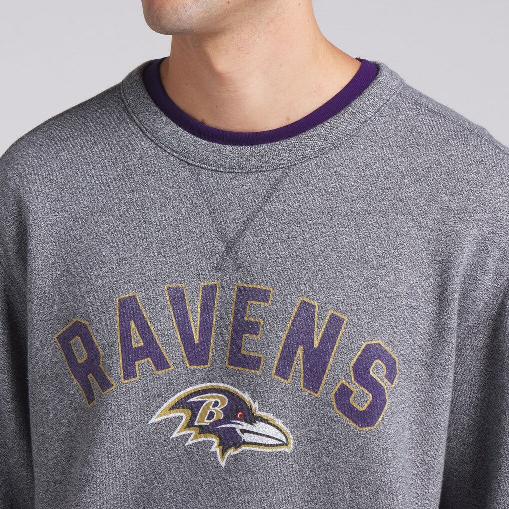 Baltimore Ravens Loop Terry Pullover Sweatshirt - Heather Gray discount