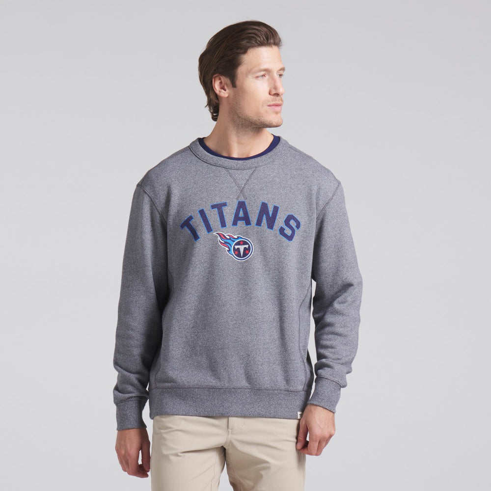 Tennessee Titans Loop Terry Pullover Sweatshirt - Heather Gray cheap