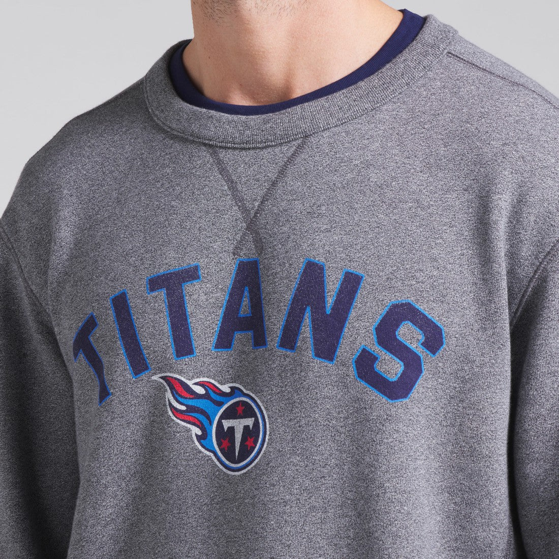 Tennessee Titans Loop Terry Pullover Sweatshirt - Heather Gray cheap