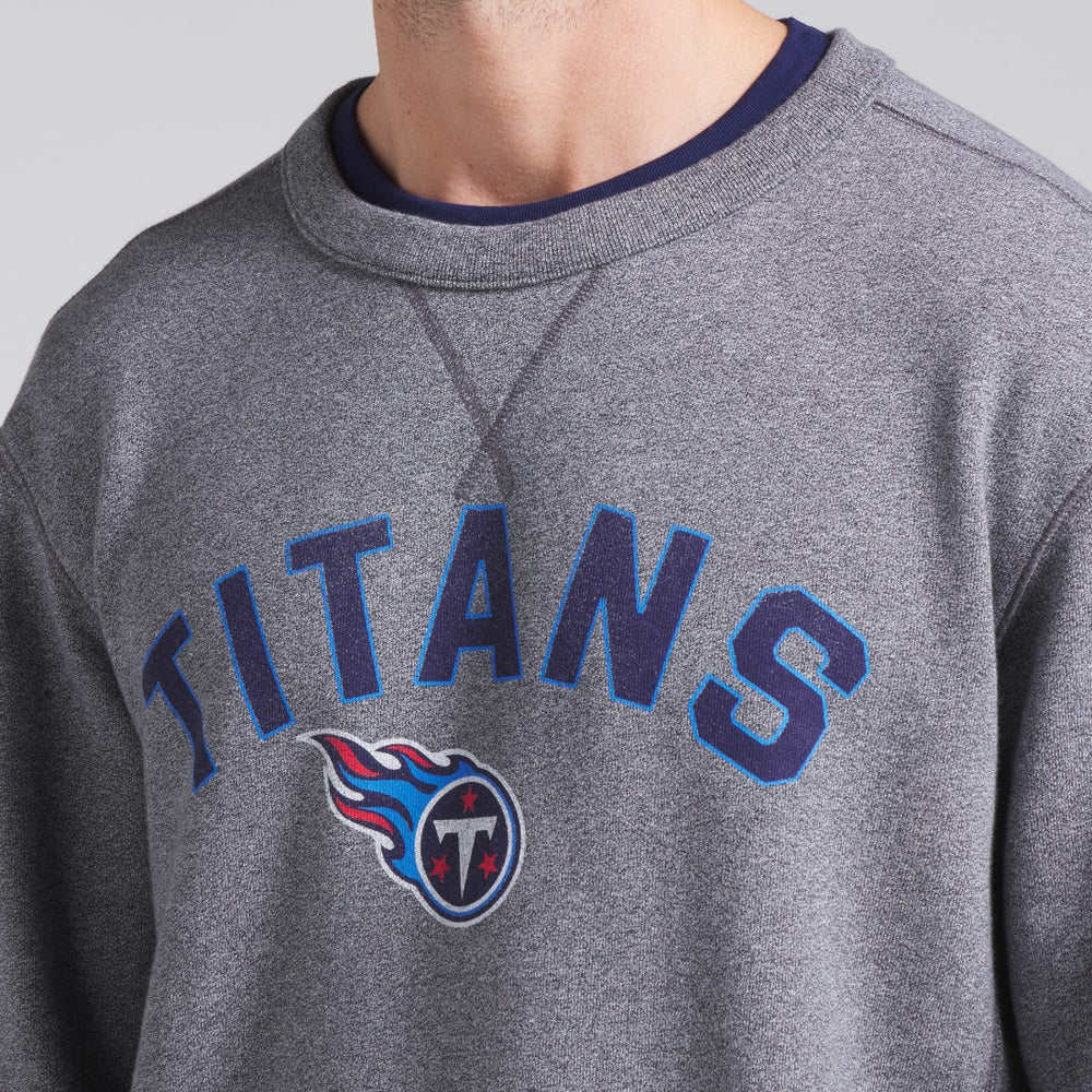 Tennessee Titans Loop Terry Pullover Sweatshirt - Heather Gray cheap