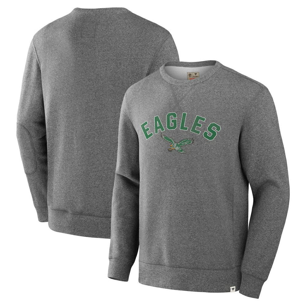 Philadelphia Eagles Loop Terry Pullover Sweatshirt - Heather Gray for sale